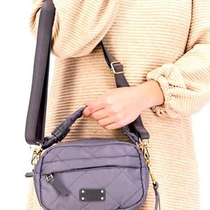 Quilted Bearpaw  Crossbody Bag